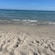The shoreline of Poetto Beach in Cagliari, Italy